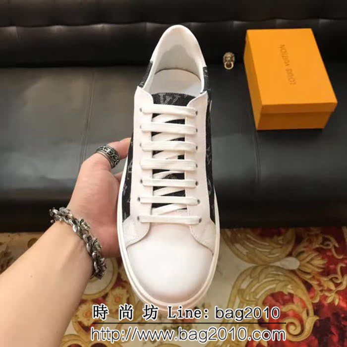 路易威登LV 2018老花男鞋系列 男士休閒板鞋 8FX1566